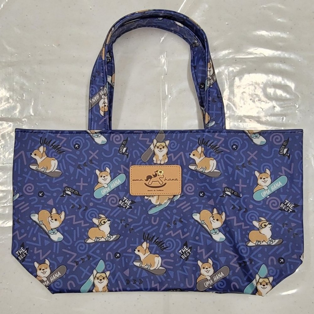 Waterproof Corgi Small Tote Handbag Purse - Picture 5 of 10